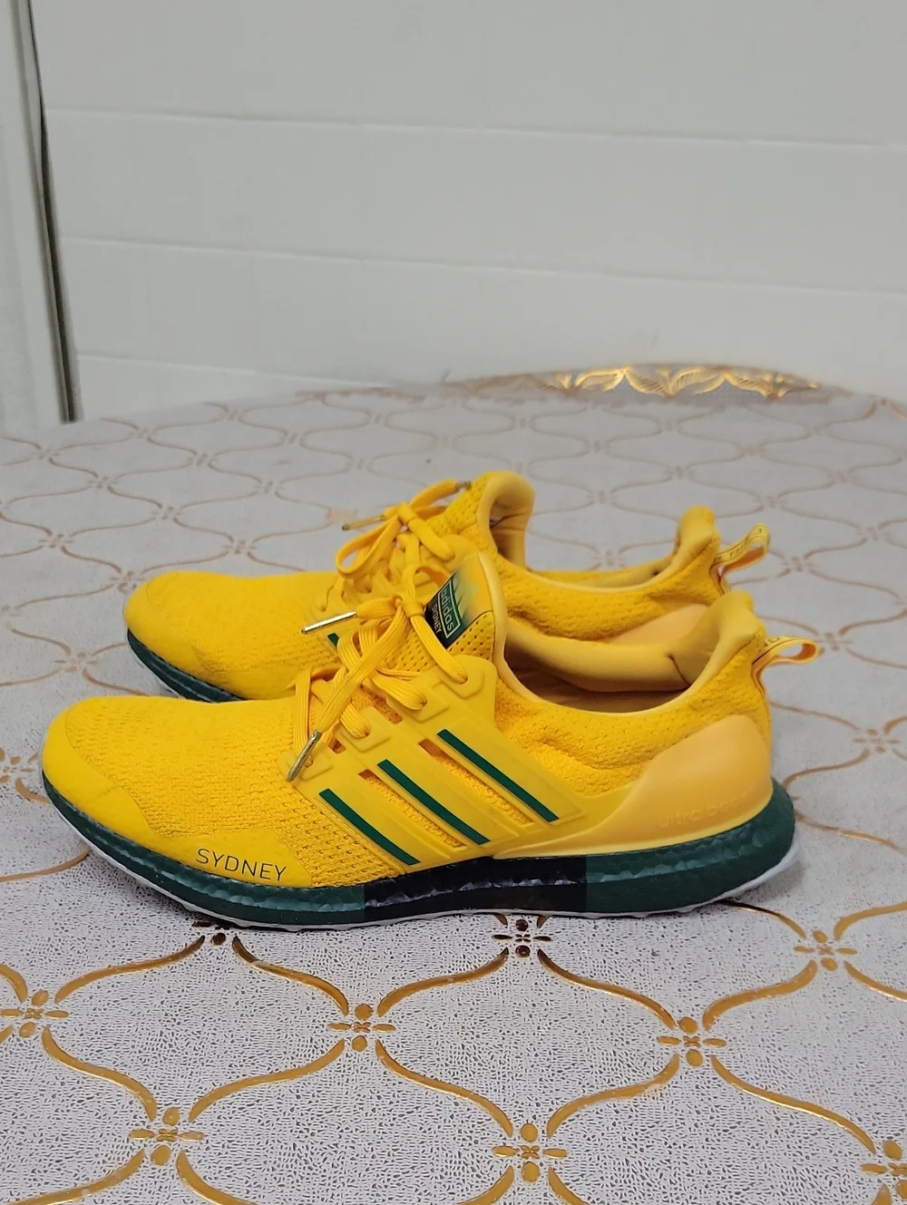 adidas Kids Bright Yellow Athletic Sneakers